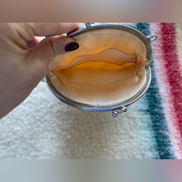 1960s Cream White Handbag - Picture 5 of 6